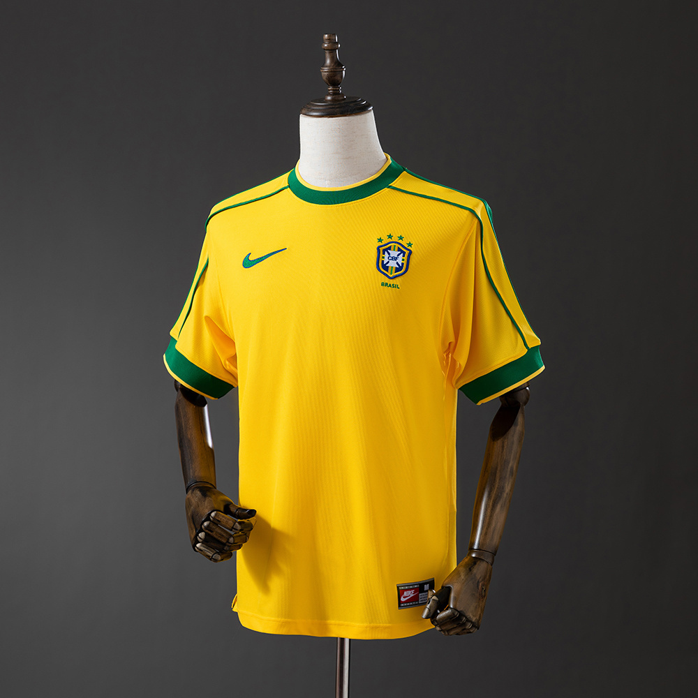 Camisa Retrô Fora de Casa do Brasil 1998