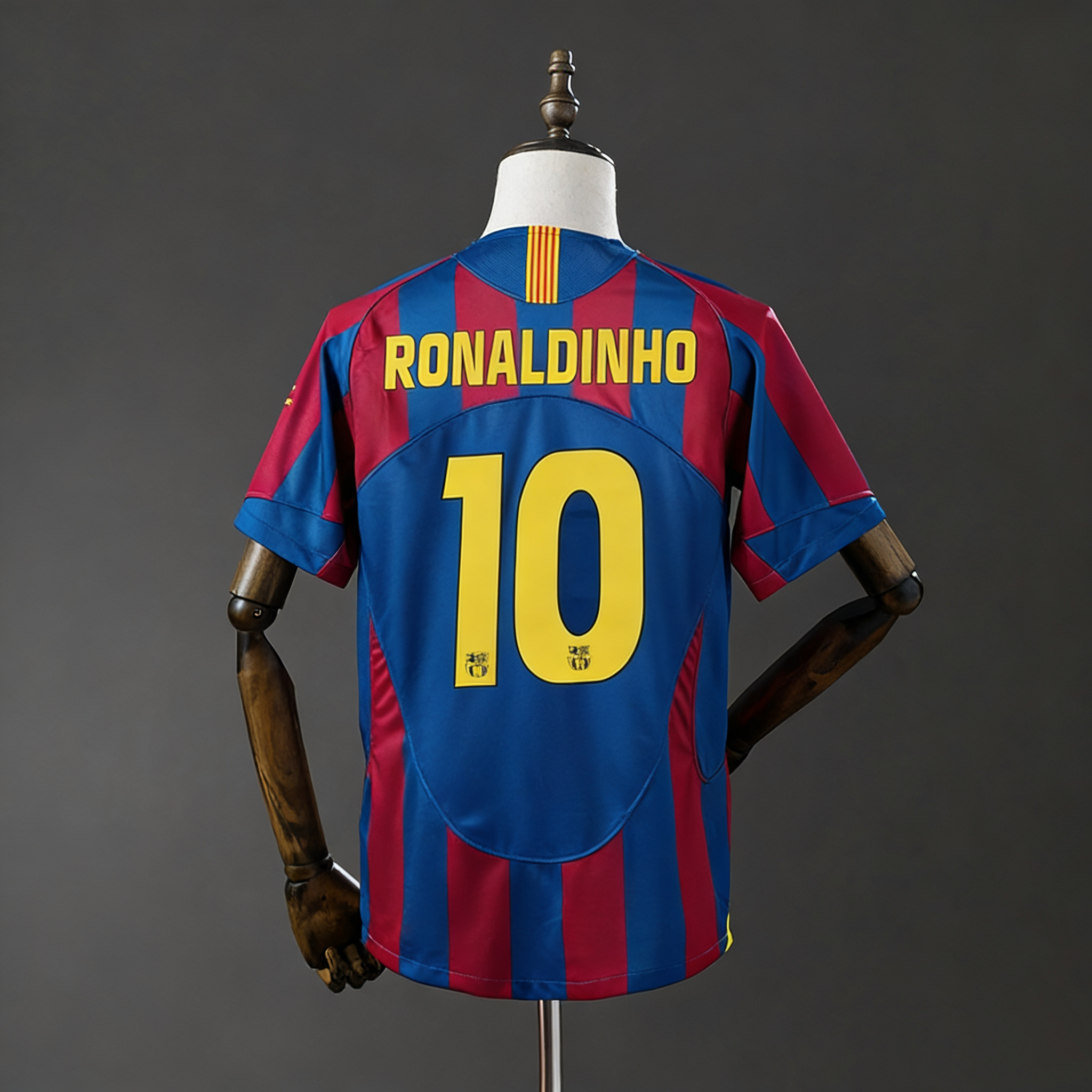 Camisa Retrô Casa do Barcelona 2005-2006 – Número 10 - Imagem 2