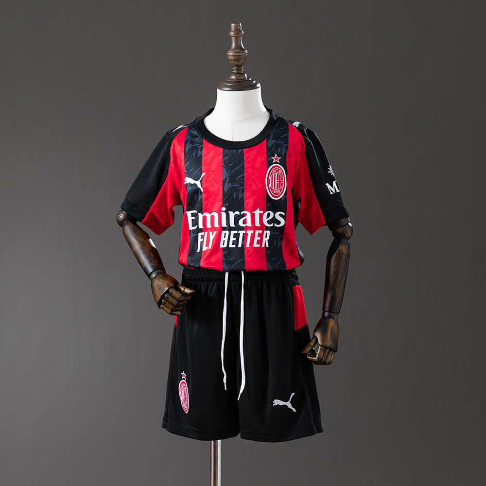 Conjunto Titular Infantil do AC Milan 2025–2026