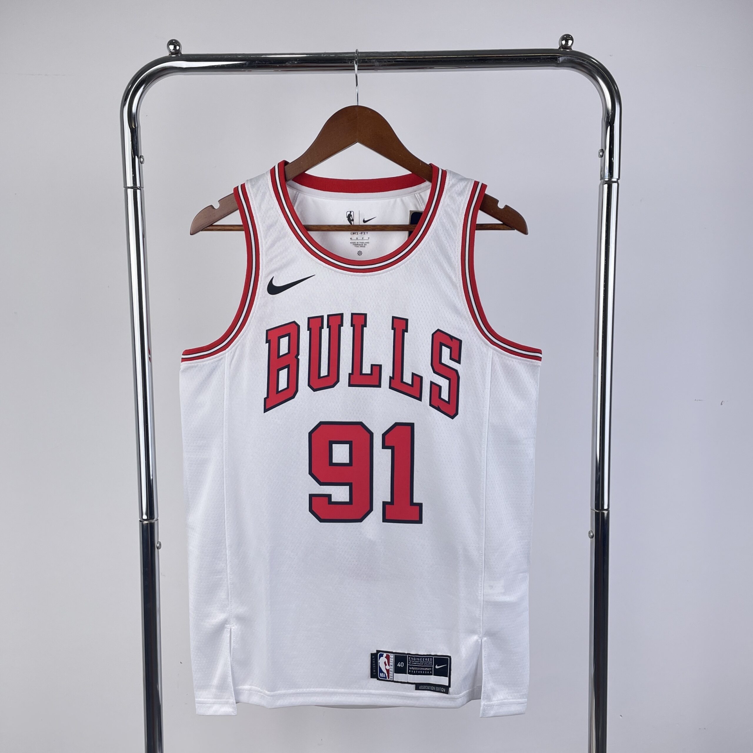 Camiseta número 91 de Dennis Rodman do Chicago Bulls, temporada de 2023