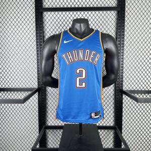 Camiseta número 2 de Shai Gilgeous-Alexander do Oklahoma City Thunder, temporada de 2023